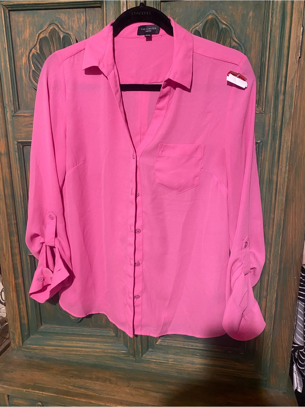 Limited Women’s Pink Button-Front Blouse